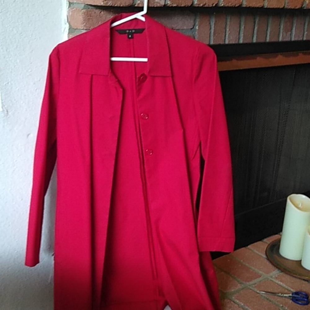 S&D Thin Red Coat With Buttons